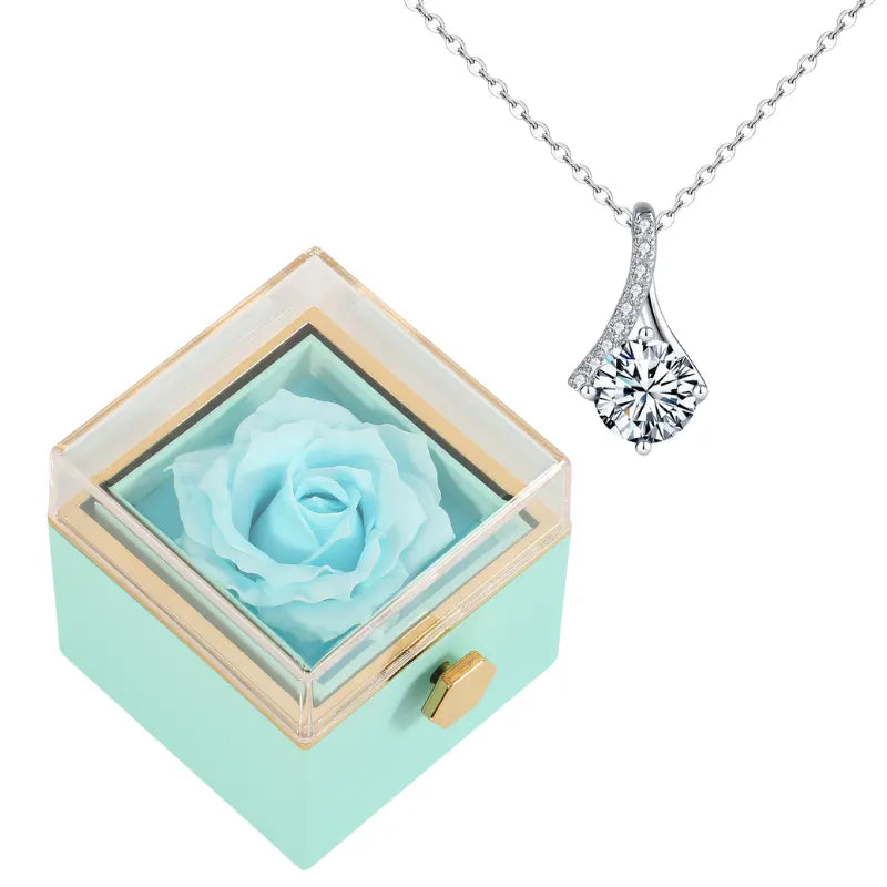 Coffret Rose Éternelle avec Collier Lucinda