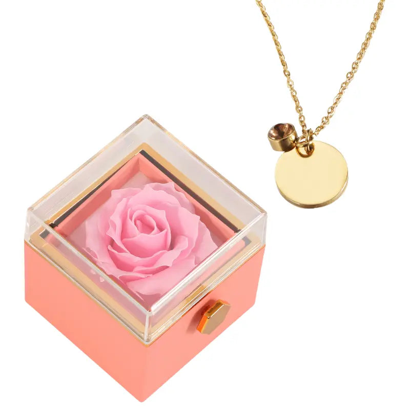 Coffret Rose Éternelle avec Disque Personnalisé