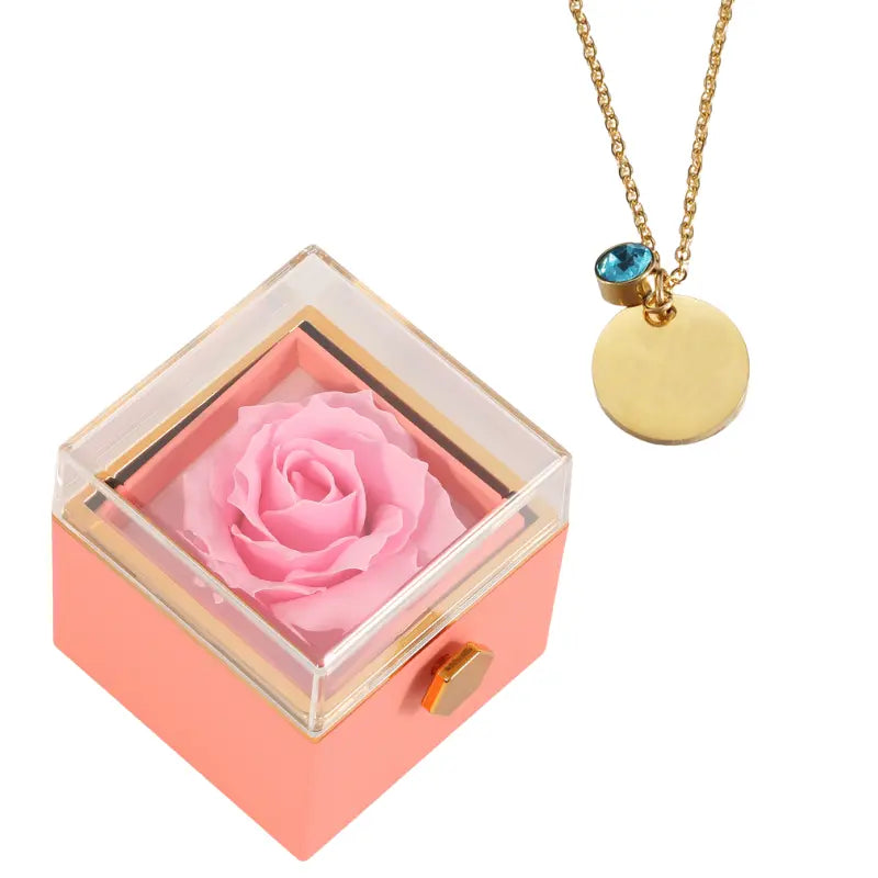 Coffret Rose Éternelle avec Disque Personnalisé