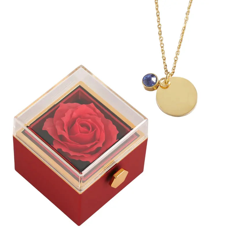 Coffret Rose Éternelle avec Disque Personnalisé