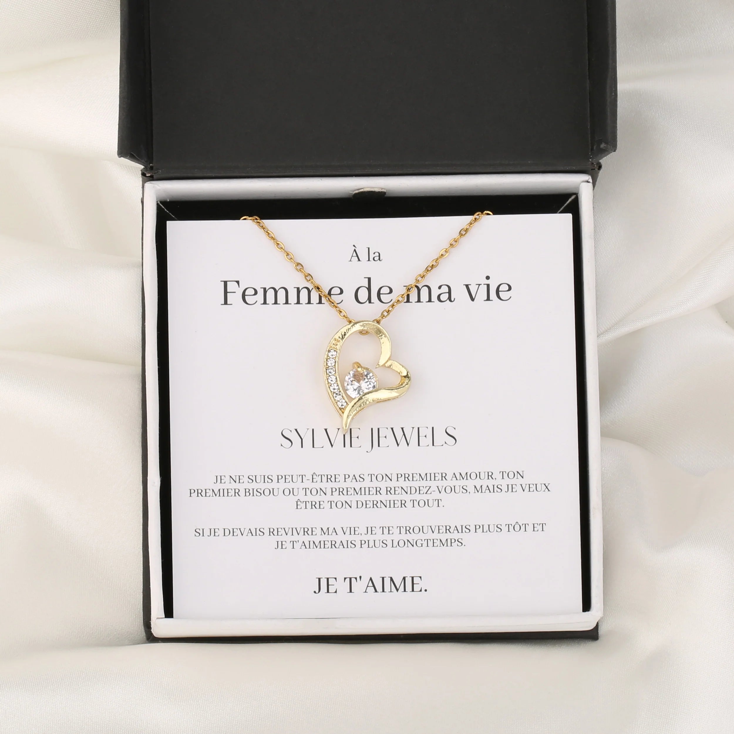 Coffret Collier "À la femme de ma vie"