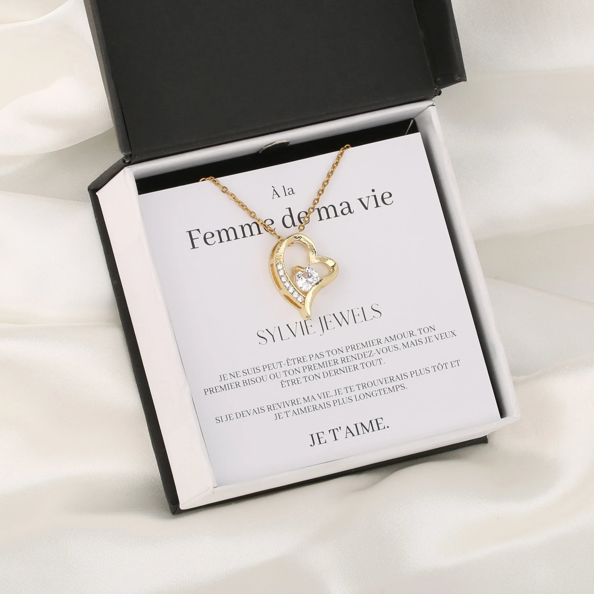 Coffret Collier "À la femme de ma vie"