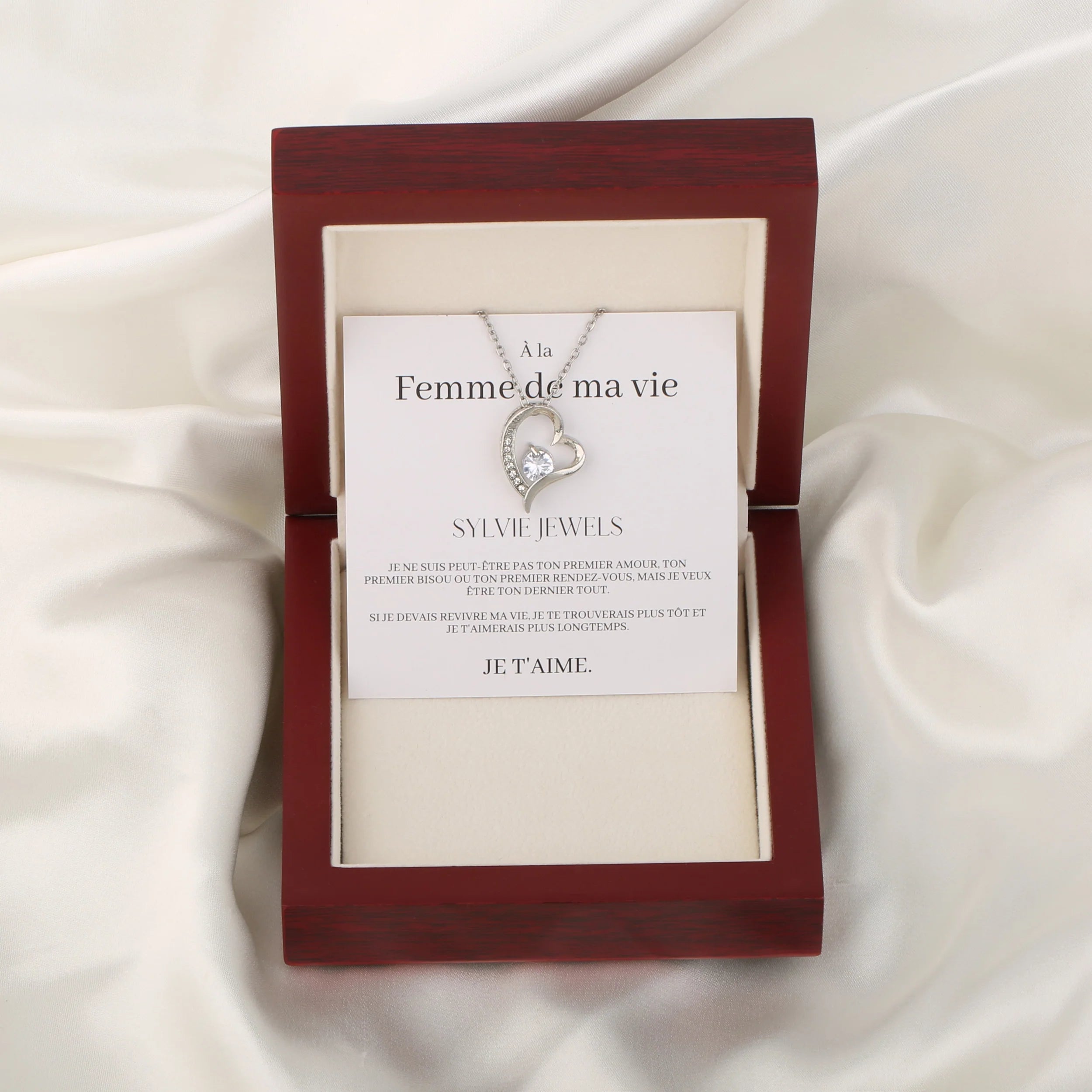 Coffret Collier "À la femme de ma vie"