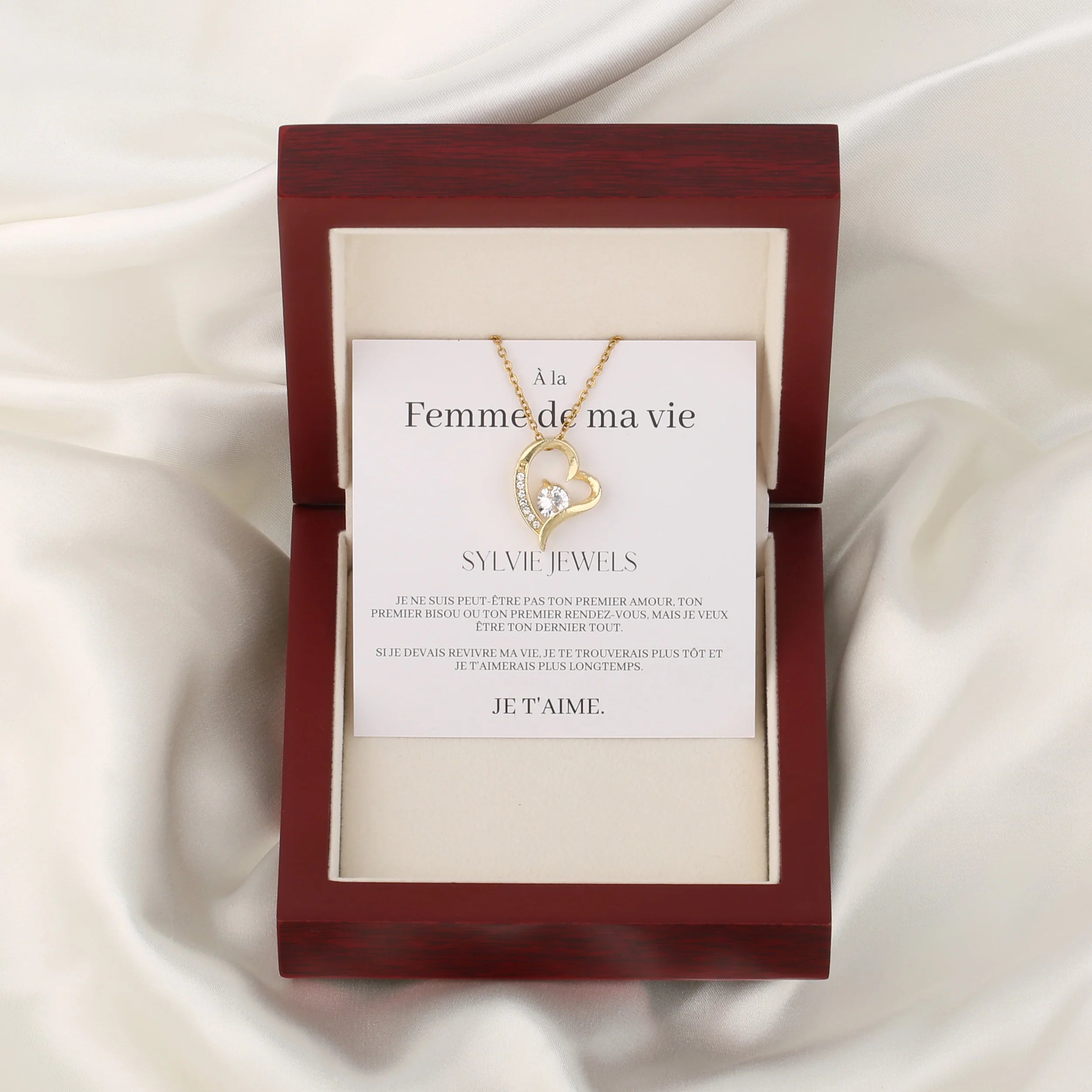 Coffret Collier "À la femme de ma vie"