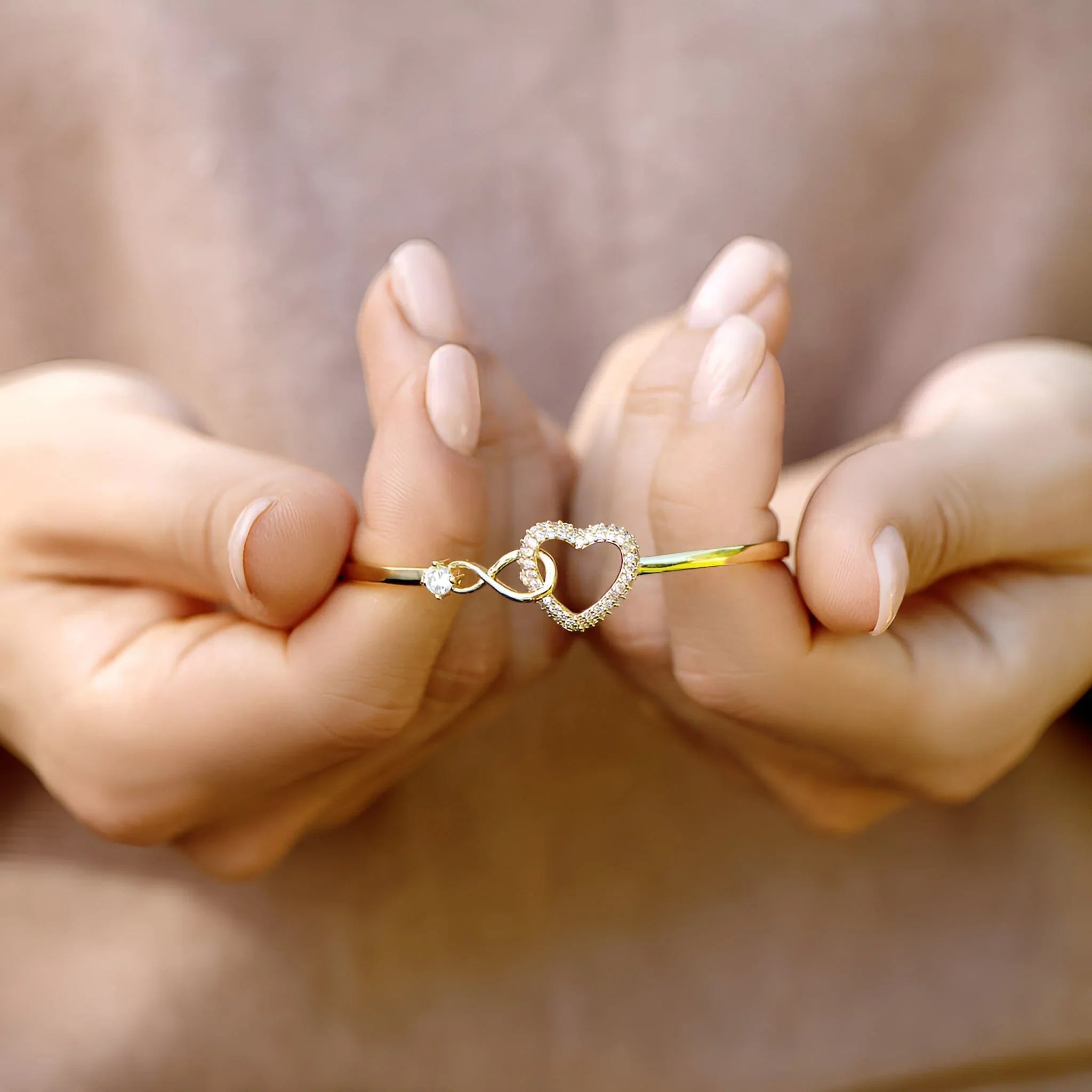 Bracelet cœur à l'infini - À ma fille